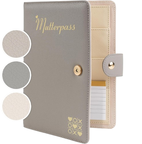 TWIVEE Love custodia per scheda gravidanza in pelle sintetica 15,5 x 21 cm