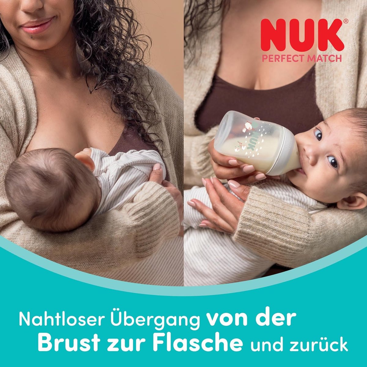 NUK Perfect Match stekleničke proti kolikam 150 ml x4 3m+