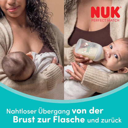 NUK Perfect Match stekleničke proti kolikam 150 ml x4 3m+