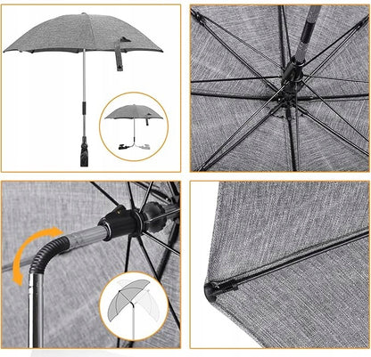 ZJ RIGHT zaščitni senčnik za voziček, premer 62 cm, UV-zaščita, vodoodporen