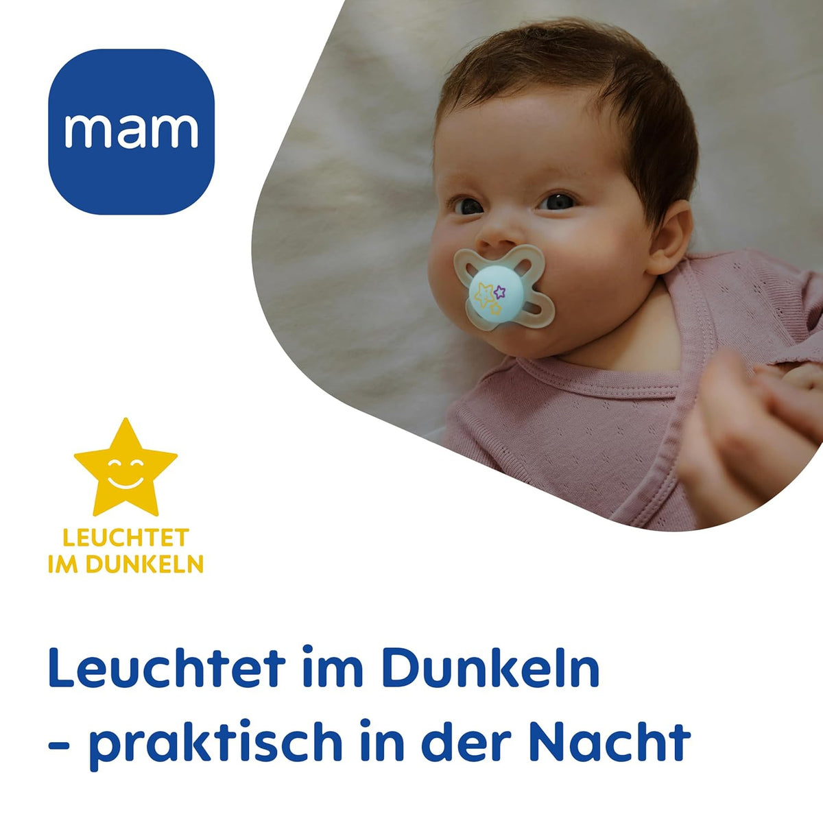 MAM Original smoczki uspokajające Day&Night 0-6m x4 ŚWIECĄCE dla noworodka, świecące w ciemności
