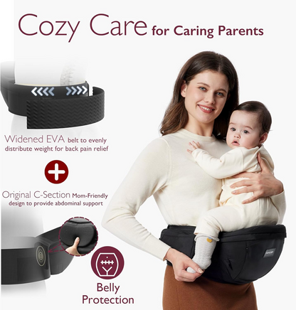 MOMCOZY portabebés de cadera 0-36 meses talla M