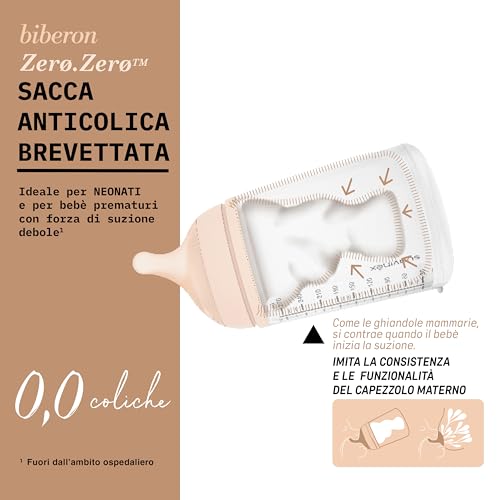 Suavinex Zero Zero biberão anticólicas 180 ml S Light