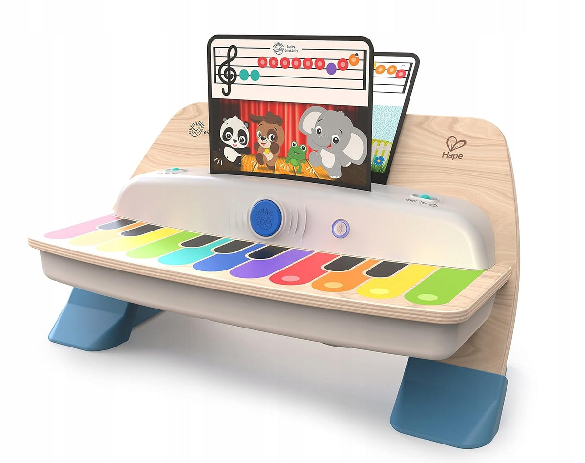 HAPE BABY EINSTEIN piano táctil de madera + 5 tarjetas musicales