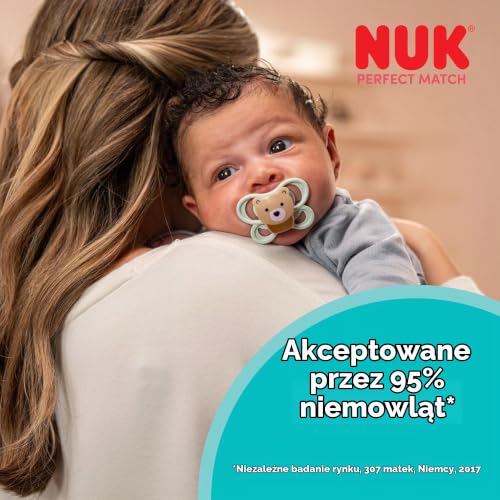 NUK Perfect Match Air pomirjujoče dude 0-6m x2