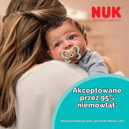 NUK Perfect Match Air pomirjujoče dude 0-6m x2