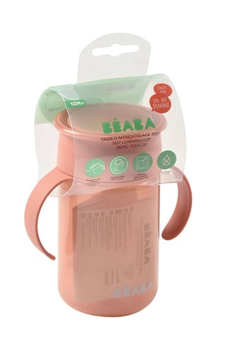 Béaba 360°-træningskop pink 340 ml 12m+