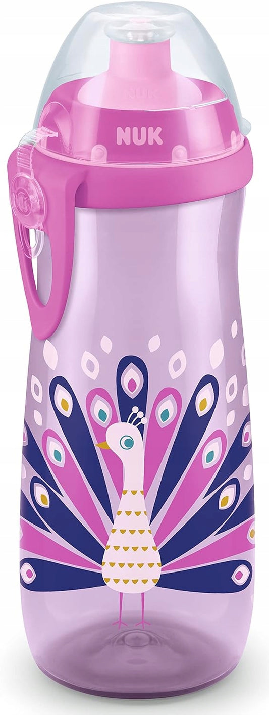 NUK Sports Cup BOTTIGLIA 24 m+ beccuccio push-pull 450 ml EFFETTO CAMALEONTE