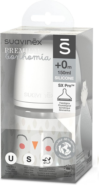 SUAVINEX PREMIUM steklenička s cucljem SX PRO 150 ml 0m+