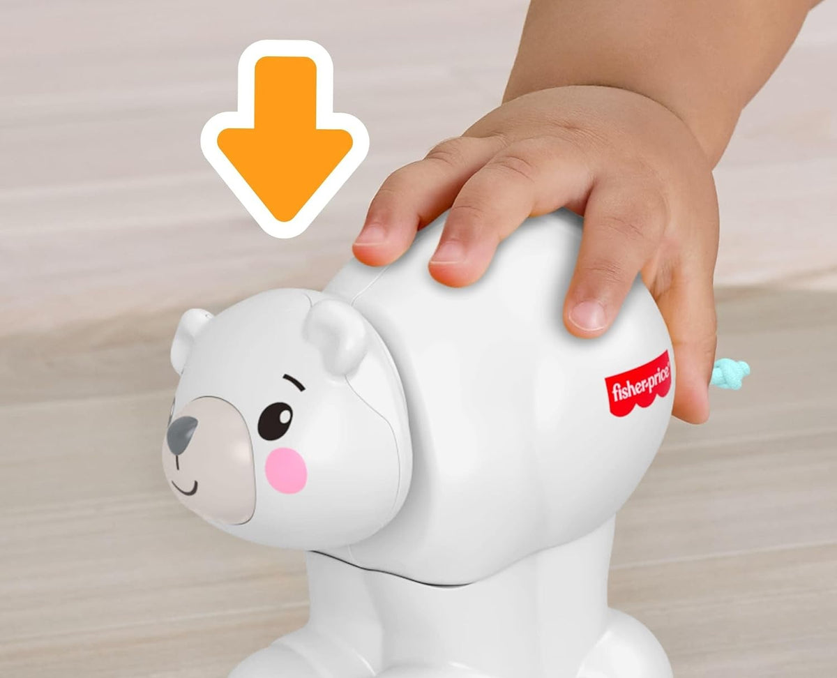FISHER-PRICE zintuiglijke rijdende ijsbeer om kruipen te leren 9 m+