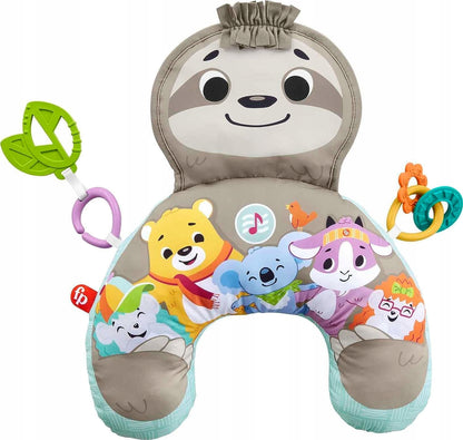 FISHER-PRICE Faultier-Bauchlagekissen Vibrationen + Musik
