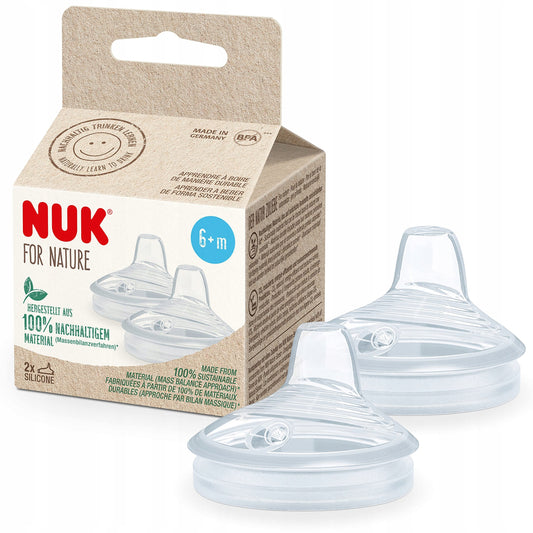 NUK for Nature silikonový náustek dudlík na hrnek 6m+
