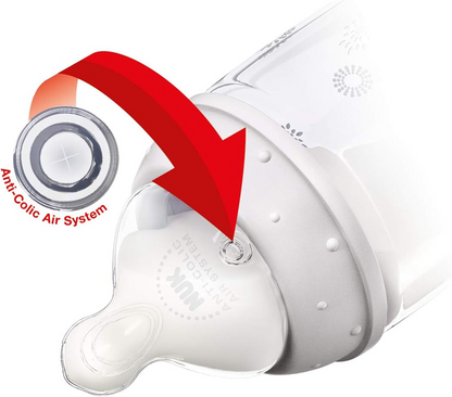 NUK First Choice+ biberón 300 ml 6-18 m tetina M de silicona natural