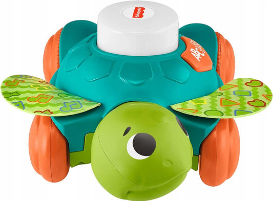 FISHER-PRICE GXK35 interaktywny żółw j.niemiecki zielona zabawka edukacyjna dla niemowląt 9m+