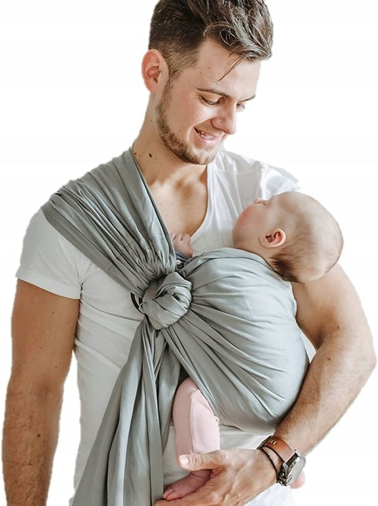 SHABANY fascia ad anelli per portare il bambino COTONE BIOLOGICO