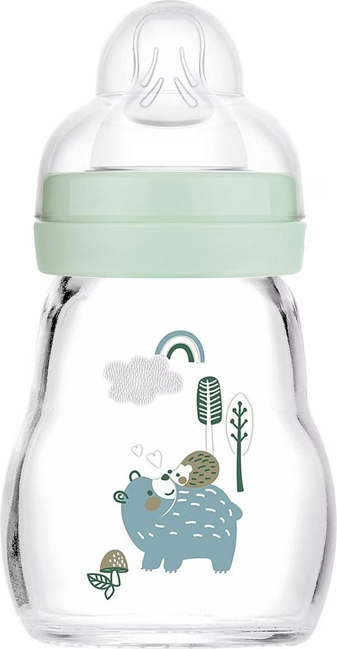 MAM Feel Good biberon in vetro 170 ml 0 m+ tettarella 1
