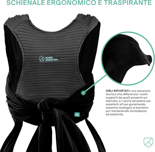 KOALA BABYCARE fascia elastica per portare bambini max 15kg