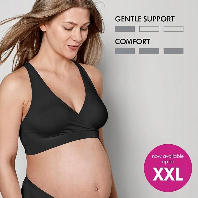 MEDELA KEEP COOL SLEEP biustonosz do karmienia na noc XL, oddychający biustonosz ciążowy z delikatnym wsparciem i komfortem