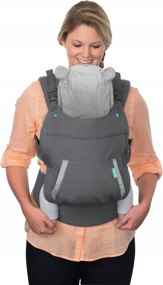 INFANTINO Cuddle Up marsupio ergonomico 5,5 - 18 kg con cappuccio
