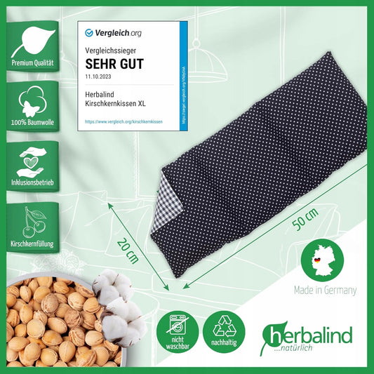 HERBALIND termofor s češnjevimi koščicami XL 900g 50x20cm