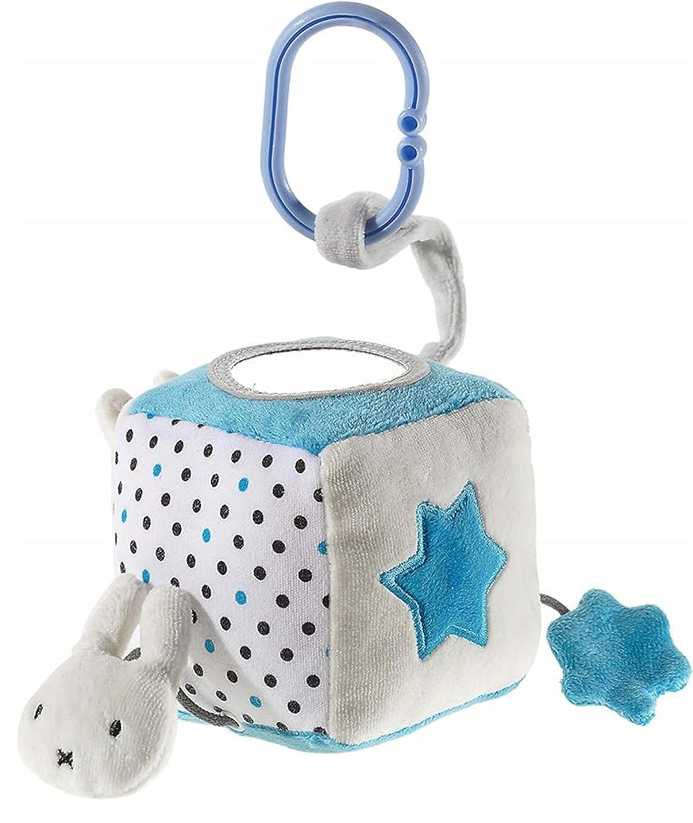 HEUNEC pluszowa zawieszka do wózka, łóżeczk, fotelika KRÓLIK MIFFY, beżowo-szaro-niebieska