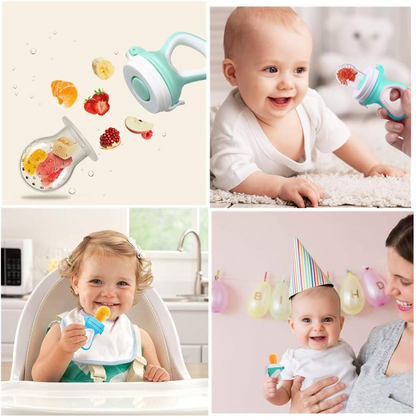 TINABLESS dispensador de chupete para frutas 3-12 meses 1 unidad 3 boquillas