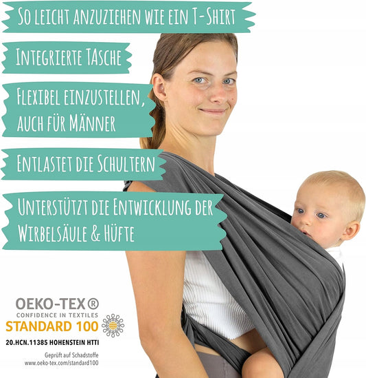 MAMMACITA fascia portabebè 2 in 1