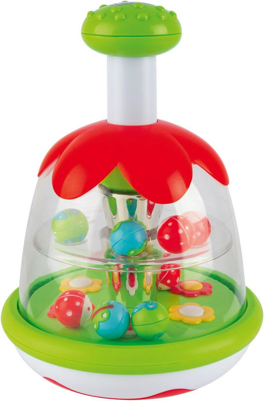 CHICCO Rainbow Spinner tol met weidemotief 16 x 22 cm 6 m+