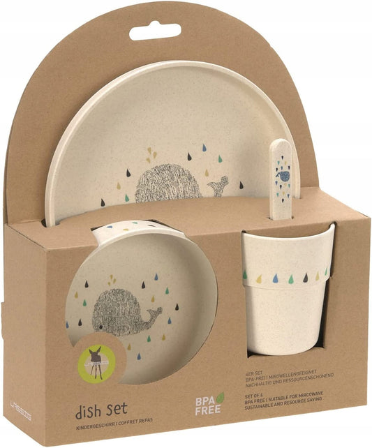 LASSIG set di stoviglie senza melamina Little Whale