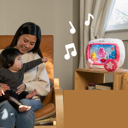 BABY EINSTEIN Морски сънища музикална играчка със светлини + дистанционно 22 x 29 cm