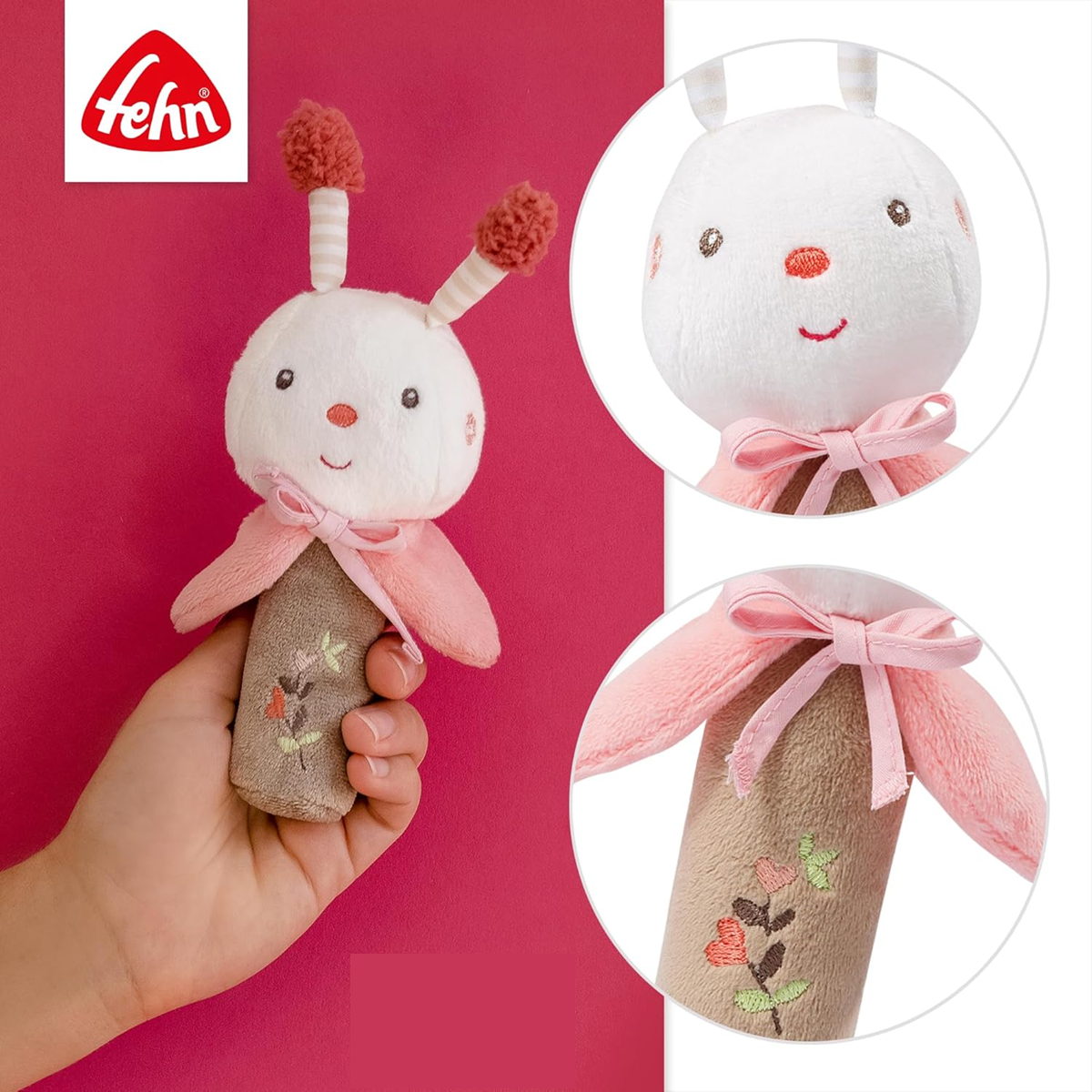 FEHN Garden Dreams juguete de peluche con silbato 19 cm ABEJA