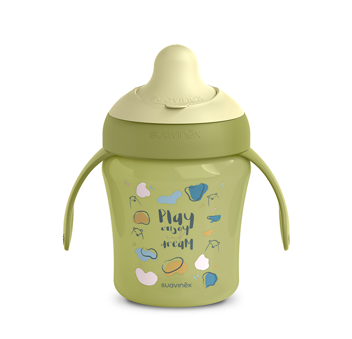 SUAVINEX Vaso de aprendizaje antigoteo con boquilla dura 200 ml 6 m+