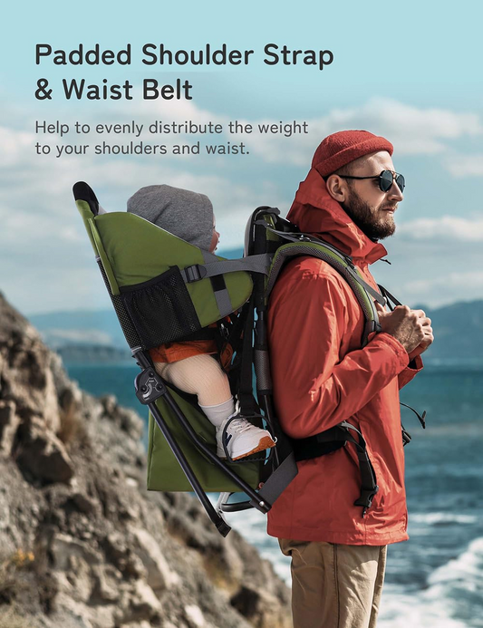 BESREY KRAXE zaino porta bambino da trekking 6-36 mesi