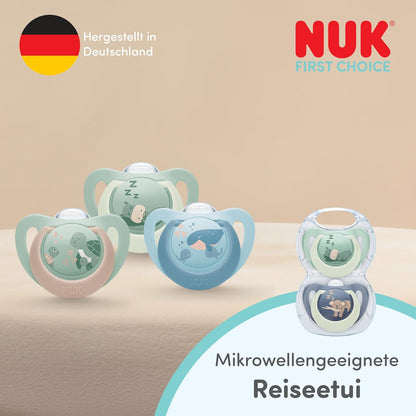 NUK First Choice silikonska duda za pomirjanje x2 6-18m