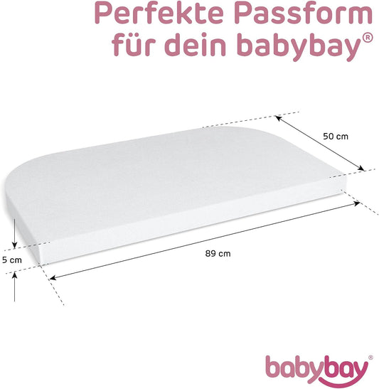 BABYBAY lenzuolo con elastico e membrana 89x50 cm