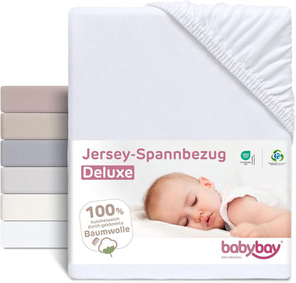 BABYBAY Spannbetttuch zum Original 81x42 cm x2
