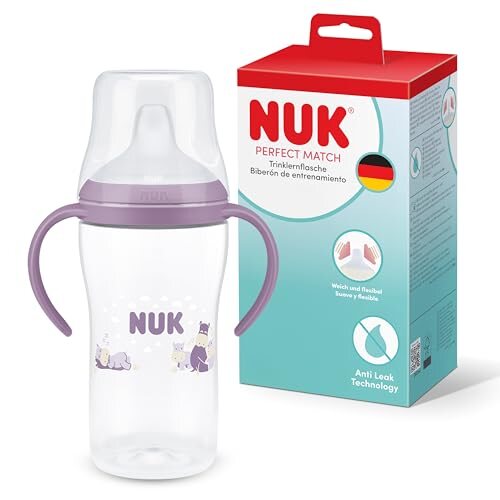 NUK Perfect Match učni lonček 260 ml 6+ Povodni konj