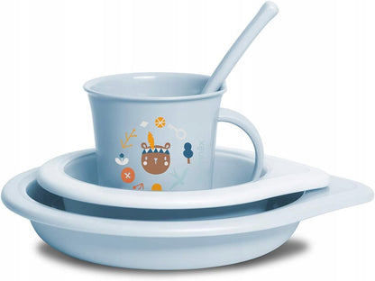 SUAVINEX Geschirr-Set Teller Becher Löffel