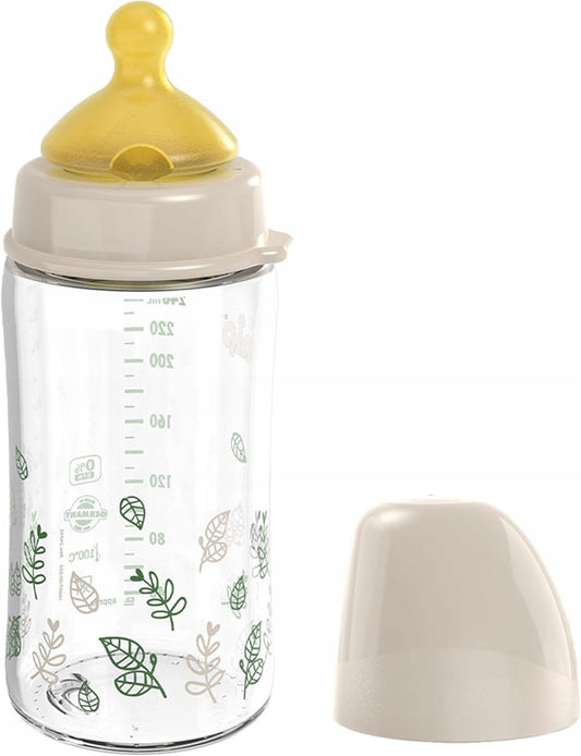 NIP Cherry Green bottiglia in vetro con tettarella in lattice misura M 240 ml