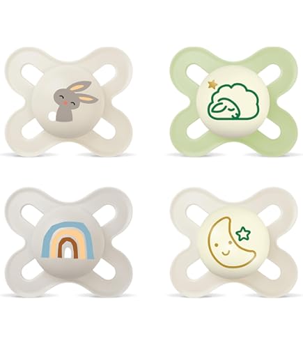 MAM Original Start dudlíky Day&Night 0–2 měsíce x4 SVÍTÍCÍ