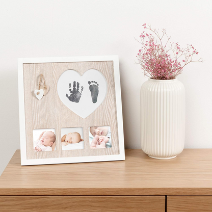 NAVARIS okvir za fotografije, odtise dlani in stopal 28x29 cm + blazinica s črnilom