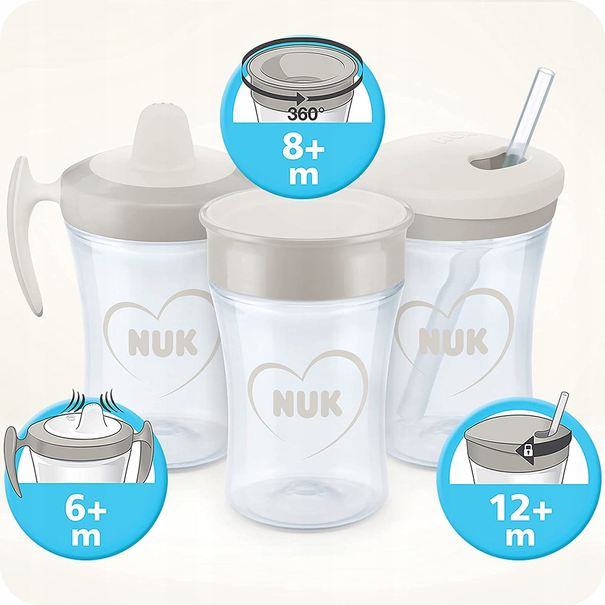 NUK Magic Cup AUSLAUFSICHERER BECHER 360°-Mundstück – Produktbild 6