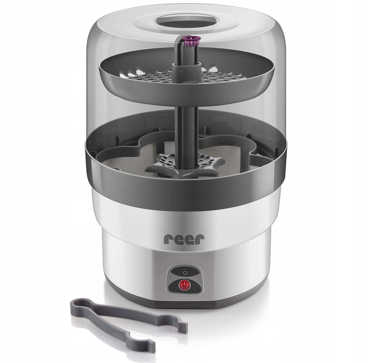 REER VapoMax DAMPFSTERILISATOR für 6 Flaschen + Zange