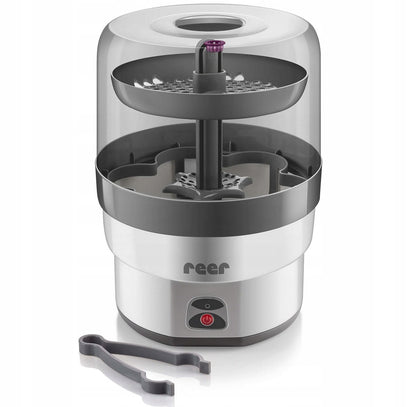 REER VapoMax DAMPFSTERILISATOR für 6 Flaschen + Zange