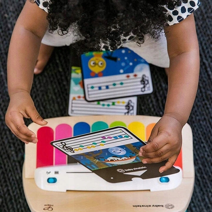BABY EINSTEIN Hape Magic Touch träpiano med touchfunktion 18 x 30 cm