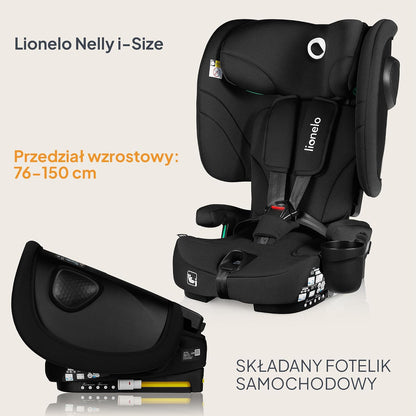 LIONELO NELLY i-Size scaun auto 76-150cm cu ISOFIX