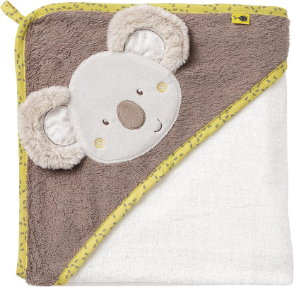 FEHN Baumwoll-Kapuzenhandtuch Koala Australien 80 x 80 cm