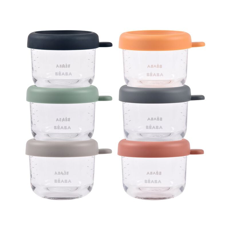 Béaba Sunrise recipientes de vidro para alimentos 150 ml