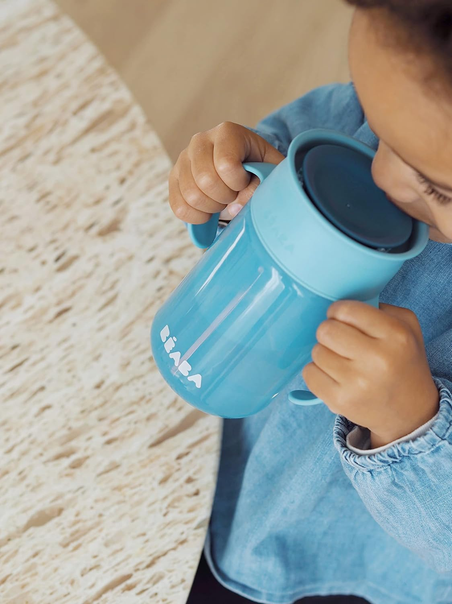 BEABA Vaso de entrenamiento antiderrame 360° 340 ml 12 m+