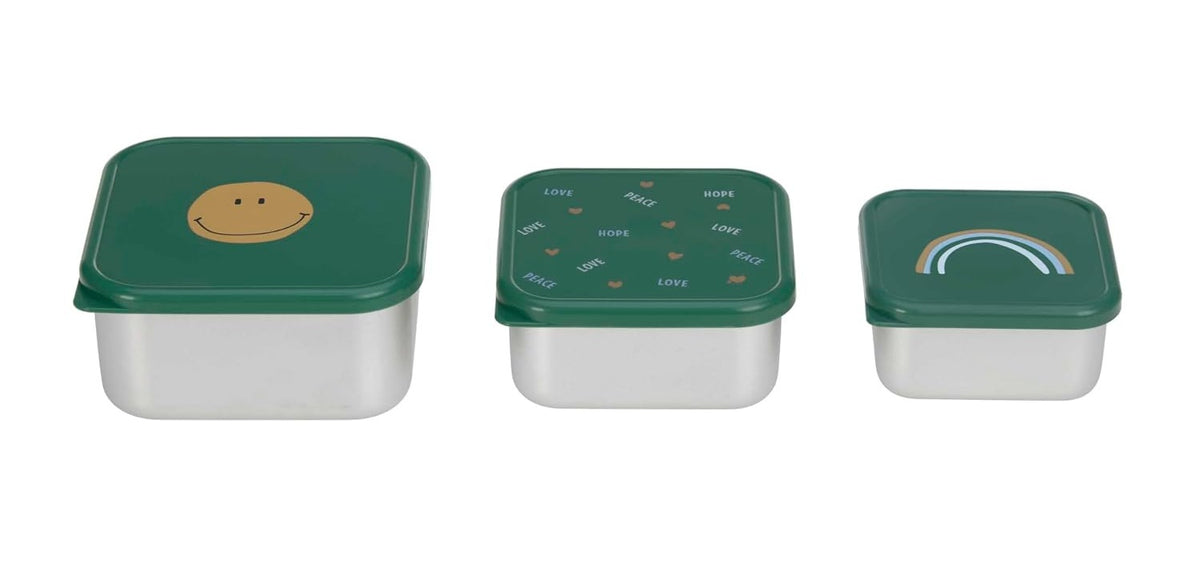 LASSIG Snackbox CAJAS DE ACERO PARA APERITIVOS x3